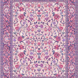 Ultra Soft Area Rug, Non Slip, Stain Resistant, Washable Area Rugs for Living Room, Bedroom, Serene Minimalist Botanical Outline(Pink)
