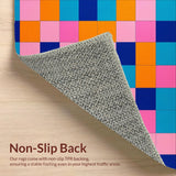 Whimsical Modernist Checkered Design(Blue)