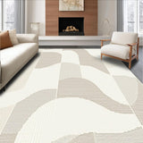 Chic Linear Cream Wave Design(Beige)