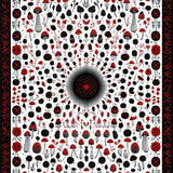 Ultra Soft Area Rug, Non Slip, Stain Resistant, Washable Area Rugs for Living Room, Bedroom, Rustic Dark Nature Inspired Design(Red)
