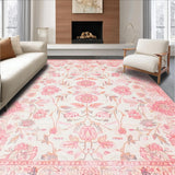 Cozy Blush Watercolor Garden Print(Pink)