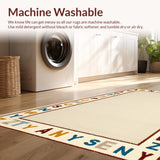 Charming Round Alphabet Motif(Beige)