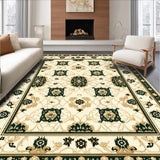 Ultra Soft Area Rug, Non Slip, Stain Resistant, Washable Area Rugs for Living Room, Bedroom, Non Slip Beige Runner for Dining Rooms(Ivory)
