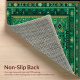 Rustic Dark Green Tiled Texture(Green)