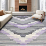 Ultra Soft Area Rug, Non Slip, Stain Resistant, Washable Area Rugs for Living Room, Bedroom, Charming Pastel Geometric Inspiration(Gray)