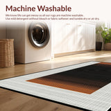 Ultra Soft Area Rug, Non Slip, Stain Resistant, Washable Area Rugs for Living Room, Bedroom, Luxe Cozy Farmhouse Vibe(Brown)