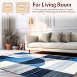 Striking Modern Linear Composition(Blue)