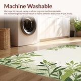 Ultra Soft Area Rug, Non Slip, Stain Resistant, Washable Area Rugs for Living Room, Bedroom, Soft Olive Natural Vibe(Beige)
