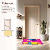 Chic Whimsical Color Burst Motif(Pink)