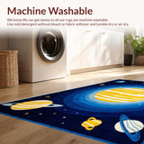 Vibrant Solar System Illustration(Blue)