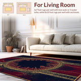 Maritime Kraken With Artistic Tentacle Spiral Design Collection(Red)