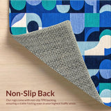 Ultra Soft Area Rug, Non Slip, Stain Resistant, Washable Area Rugs for Living Room, Bedroom, Navy Blue Stain-Resistant Deck Area Rug(Blue)