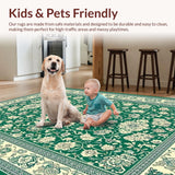 Vibrant Multicolor Paisley Elegance(Green)