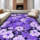 Ultra Soft Area Rug, Non Slip, Stain Resistant, Washable Area Rugs for Living Room, Bedroom, Lush Fluffy Lavender Shag Style(Purple)