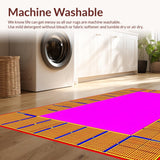 Ultra Soft Area Rug, Non Slip, Stain Resistant, Washable Area Rugs for Living Room, Bedroom, Vibrant Educational Game Inspired Design(Gold)