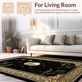 Luxe Abstract Crescent Design(Black)