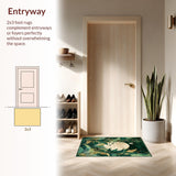 Chic Abstract Plant Silhouettes(Green)