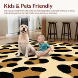 Ultra Soft Area Rug, Non Slip, Stain Resistant, Washable Area Rugs for Living Room, Bedroom, Cozy Shaggy Earthy Texture(Beige)