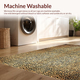 Ultra Soft Area Rug, Non Slip, Stain Resistant, Washable Area Rugs for Living Room, Bedroom, Artistic Abstract Animal Design(Beige)