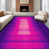 Ultra Soft Area Rug, Non Slip, Stain Resistant, Washable Area Rugs for Living Room, Bedroom, Eclectic Multi-Toned Ethnic Weave(Purple)