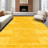 Ultra Soft Area Rug, Non Slip, Stain Resistant, Washable Area Rugs for Living Room, Bedroom, Rustic Earthy Bright Accent(Yellow)