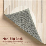 Beige Half Round Featuring Anti Slip Bottom and Supportive Cushioning(Beige)