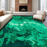 Ultra Soft Area Rug, Non Slip, Stain Resistant, Washable Area Rugs for Living Room, Bedroom, Artistic Shaggy Color Fusion(Green)
