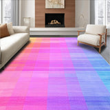 Vivid Multicolor Shaggy Texture(Pink)