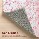 Ultra Soft Area Rug, Non Slip, Stain Resistant, Washable Area Rugs for Living Room, Bedroom, Artistic Gray and Yellow Harmony(Pink)