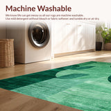 Ultra Soft Area Rug, Non Slip, Stain Resistant, Washable Area Rugs for Living Room, Bedroom, Plush Fuzzy Nursery Rug for Hygge Decor(Green)
