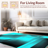 Elegant Teal and Black Design(Blue)