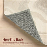 Beige Stone Ripple Bath Mat Profile Textured Shower(Beige)