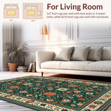 Lively Eclectic Green Floral Palette(Green)