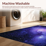 Ultra Soft Area Rug, Non Slip, Stain Resistant, Washable Area Rugs for Living Room, Bedroom, Cosmic Purple Nebula Aesthetic(Purple)