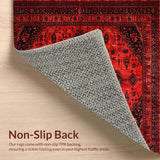 Striking Contemporary Medallion Style(Red)