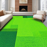 Ultra Soft Area Rug, Non Slip, Stain Resistant, Washable Area Rugs for Living Room, Bedroom, Serene Fluffy Circle Aesthetic(Green)