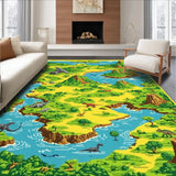 Vivid Dino Trail Imagination Canvas(Green)