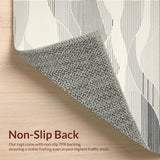 Contemporary Cream Geometric Waves(Black)