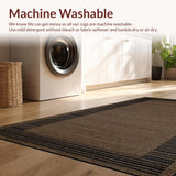 Ultra Soft Area Rug, Non Slip, Stain Resistant, Washable Area Rugs for Living Room, Bedroom, Elegant Shaggy Hide Design(Brown)
