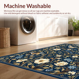 Lush Garden Inspired Motif(Blue)