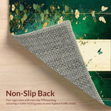 Elegant Dark Green Botanical Motif(Green)