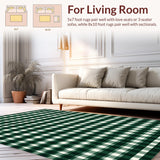Chic White Plaid Decorative Layering(Green)