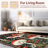 Elegant Mushroom Motif Design(Red)