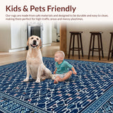 Stylish Neutral Tiled Arrangement(Blue)