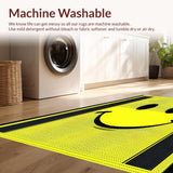 Ultra Soft Area Rug, Non Slip, Stain Resistant, Washable Area Rugs for Living Room, Bedroom, Elegant Monochrome Patterned Rug(Yellow)