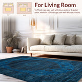 Rustic Distressed Medallion Vibe(Blue)