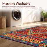 Bold Multicolored Woven Design(Red)