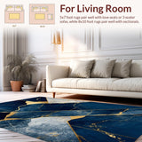 Dynamic Color Contrast Marble Design(Blue)