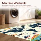 Geographical Discovery Round Area with Continents for Game Time(Black)