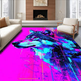 Ultra Soft Area Rug, Non Slip, Stain Resistant, Washable Area Rugs for Living Room, Bedroom, Youthful Colorful Creature Motif(Pink)